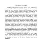 Ar atlaidumas yra vertybė?