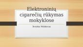 Elektroninių cigarečių rūkymas mokyklose