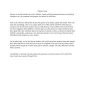 Parents can be best teachers for all children