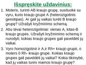 Kraujo grupių paveldėjimas (skaidrės) 9 puslapis