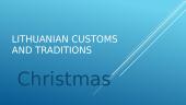 Lithuanian customs and traditions