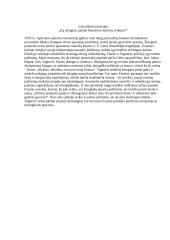 Ką stengiasi pažinti literatūros kūrinių veikėjai?