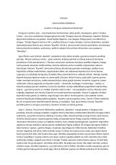 Gamtos ir žmogaus vaizdavimas literatūroje