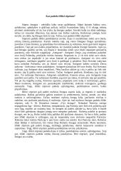 Kas padeda išlikti stipriam? (rašinys)