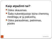 Pirmoji pagalba nuodingoms ir pavojingoms medžiagoms patekus, pro burną, per odą, į akis, kvėpavimo takus 8 puslapis