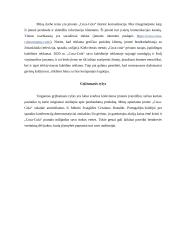 UAB „Coca-Cola“ įmonės išorinės komunikacijos analizė 9 puslapis