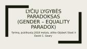 Lyčių lygybės paradoksas (Gender equality paradox)