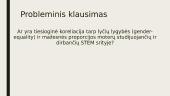 Lyčių lygybės paradoksas (Gender equality paradox) 2 puslapis