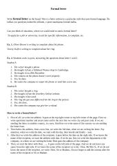 Formal letter taisyklės