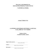 Gamybos logistikos sistemos valdymas UAB „Jornas“ pavyzdžiu  2 puslapis