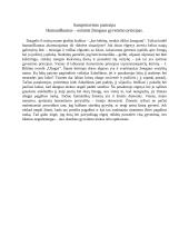 Humaniškumas – esminis žmogaus gyvenimo principas (J. Biliūnas)