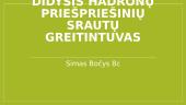 Didysis hadronų priešpriešinių srautų greitintuvas