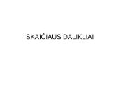 Skaičiaus dalikliai