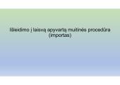 Apie muitinės procedūras 9 puslapis