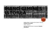 Mano giminės istorija. Kūrybinis darbas