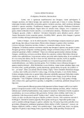 Gamtos reikšmė literatūroje (Vaižgantas, Donelaitis, Baranauskas)