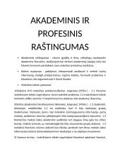 Akademinis ir profesinis raštingumas