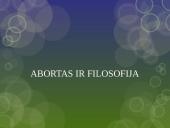Abortas ir filosofija