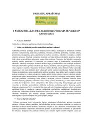 Alkoholio įtaka sveikatai Klaipėdos pajūrio progimnazijos vaikams nuo 14 iki 16 metų 10 puslapis