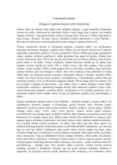 Žmogaus ir gamtos dvasinis ryšys literatūroje (Baranauskas, Maironis)