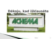 Kompanija "Achema" 15 puslapis