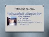 Mechaninės energijos samprata 5 puslapis