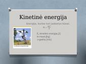 Mechaninės energijos samprata 6 puslapis