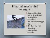 Mechaninės energijos samprata 7 puslapis