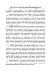 Patriotiniai motyvai lietuvių rašytojų kūriniuose