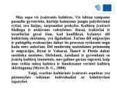 Tarpkultūrinio bendravimo skirtumai. Tarpkultūrinis bendravimas 11 puslapis