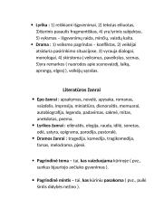 Funkciniai kalbos stiliai, literatūros rūšys, žanrai 2 puslapis