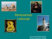 Renesansas ir Renesansas Lietuvoje 