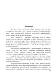 Straipsnio analizė: D. Kalvaitienė "Bibliotekų informacijos perspektyvos" 9 puslapis