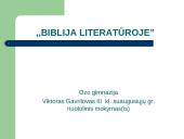 Biblija literatūroje 