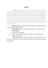 AB „Trasis“ veiklos ekonominė analizė 3 puslapis