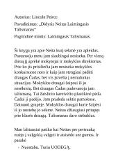 Didysis Neitas Laimingasis Talismanas