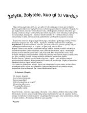 Žolyte, žolytėle, kuo gi tu vardu? 2 puslapis