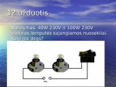 Užduotys apie elektrą 16 puslapis