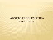Aborto problematika Lietuvoje