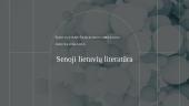 Senoji lietuvių literatūra 