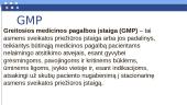 Sveikatos priežiūra ir GMP 2 puslapis