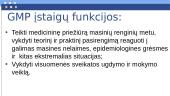 Sveikatos priežiūra ir GMP 3 puslapis