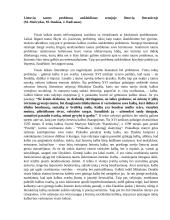 Lietuvių tautos problemų atskleidimas senojoje lietuvių literatūroje (M. Mažvydas, M. Daukša, J. Radvanas)