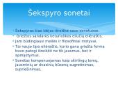 Viljamas Šekspyras. Sonetai 7 puslapis