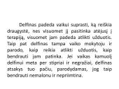 Savarankiškas darbas „Delfinų terapija“ 12 puslapis