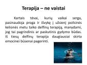 Savarankiškas darbas „Delfinų terapija“ 15 puslapis