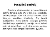 Savarankiškas darbas „Delfinų terapija“ 4 puslapis