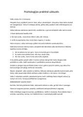 Psichologijos praktinė užduotis