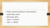 Elektros įtampa. Įtampos vienetai. Voltmetras 8 puslapis