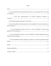 LR Prezidento įgaliojimai santykiuose su Vyriausybe 2 puslapis